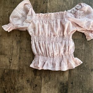 Off the shoulder crop top